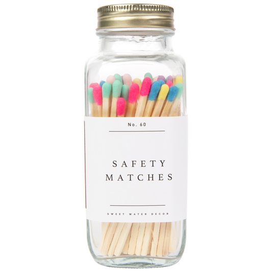 Multicolor Rainbow Safety Matches - 60 Count, 3.75"